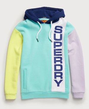 Superdry Ticket Type Oversized Férfi Kapucnis Pulóver Kék | WJZEG4238